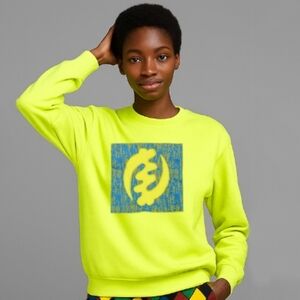 Vibrant Lime Graphic Sweatshirt